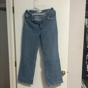 Abercrombie & Fitch Light Blue Wide-Leg Flare Jeans